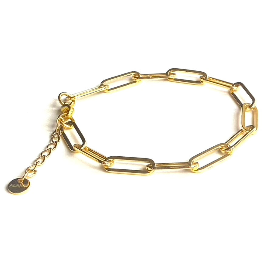 Bracelet chaîne trombone