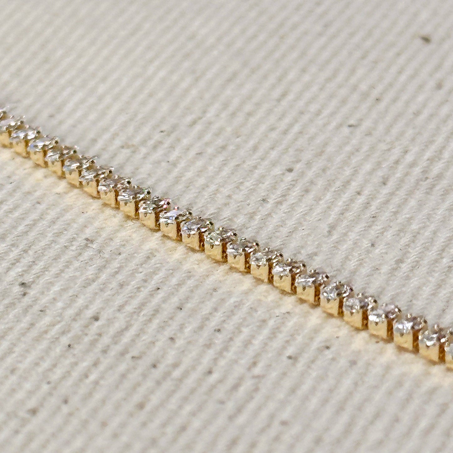 Collier de tennis Marquise rempli en or 18 carats