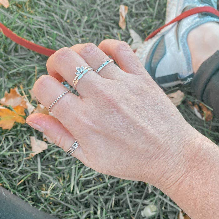 LOTUS | Bague en argent sterling 925 et zircons