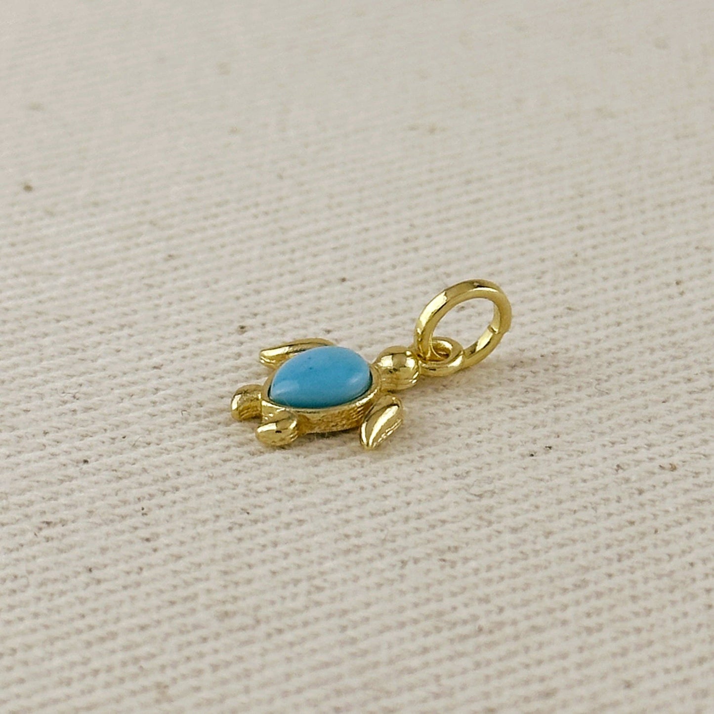 Breloque tortue de mer en or rempli