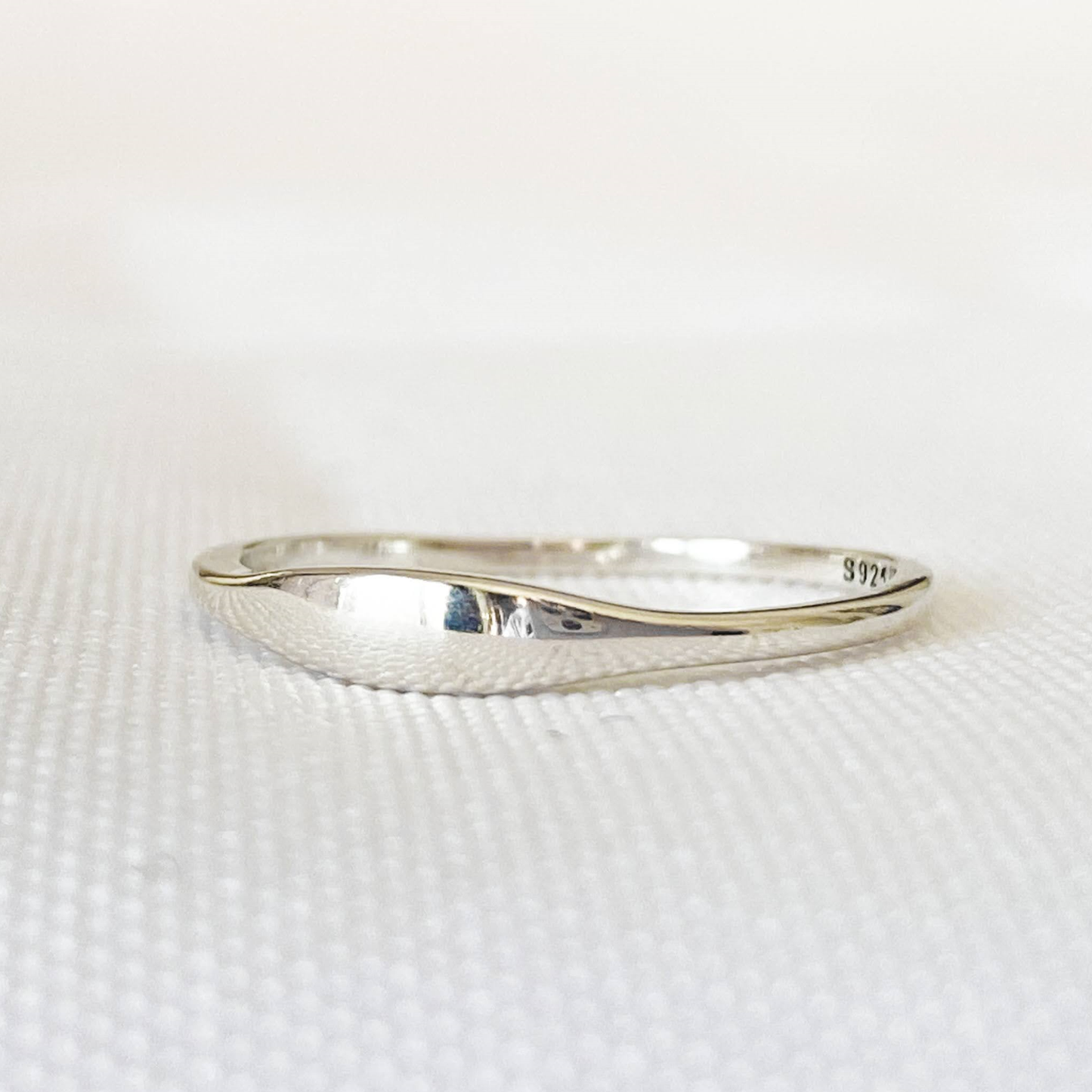 Bague minimaliste FLOW - Argent Sterling 925