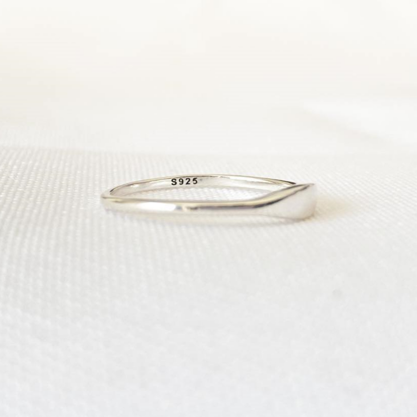 Bague minimaliste FLOW - Argent Sterling 925