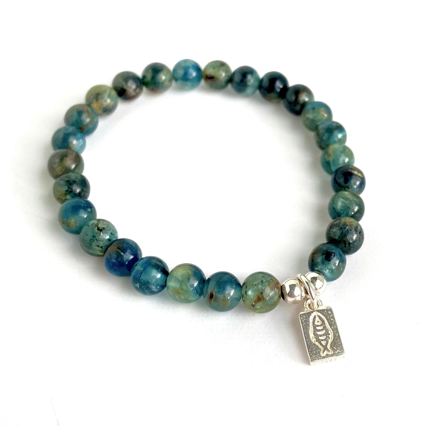 Bracelet cyanite et argent