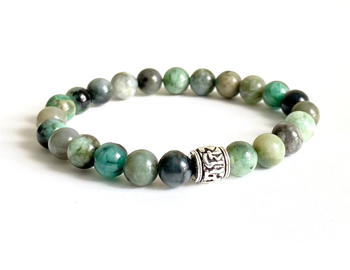 8mm Emerald Bracelet