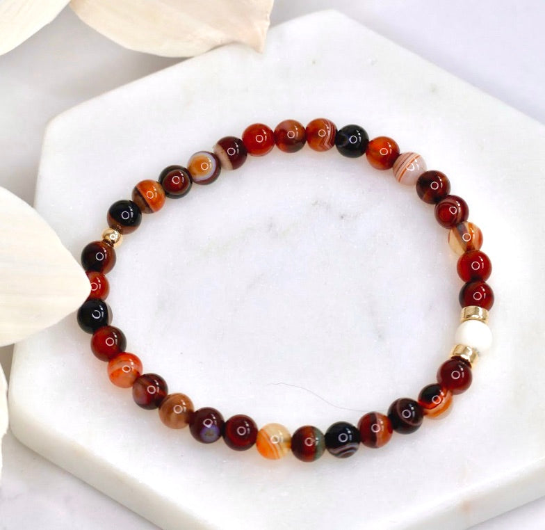 Madagascar agate bracelet