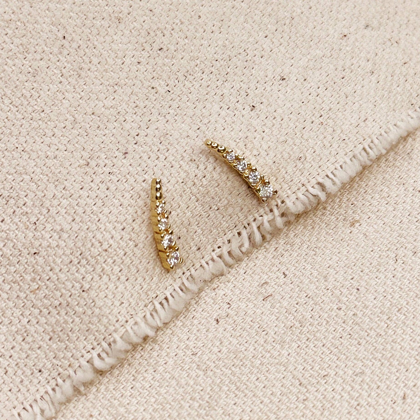 Boucles d'oreilles à tige Mini Climber CZ