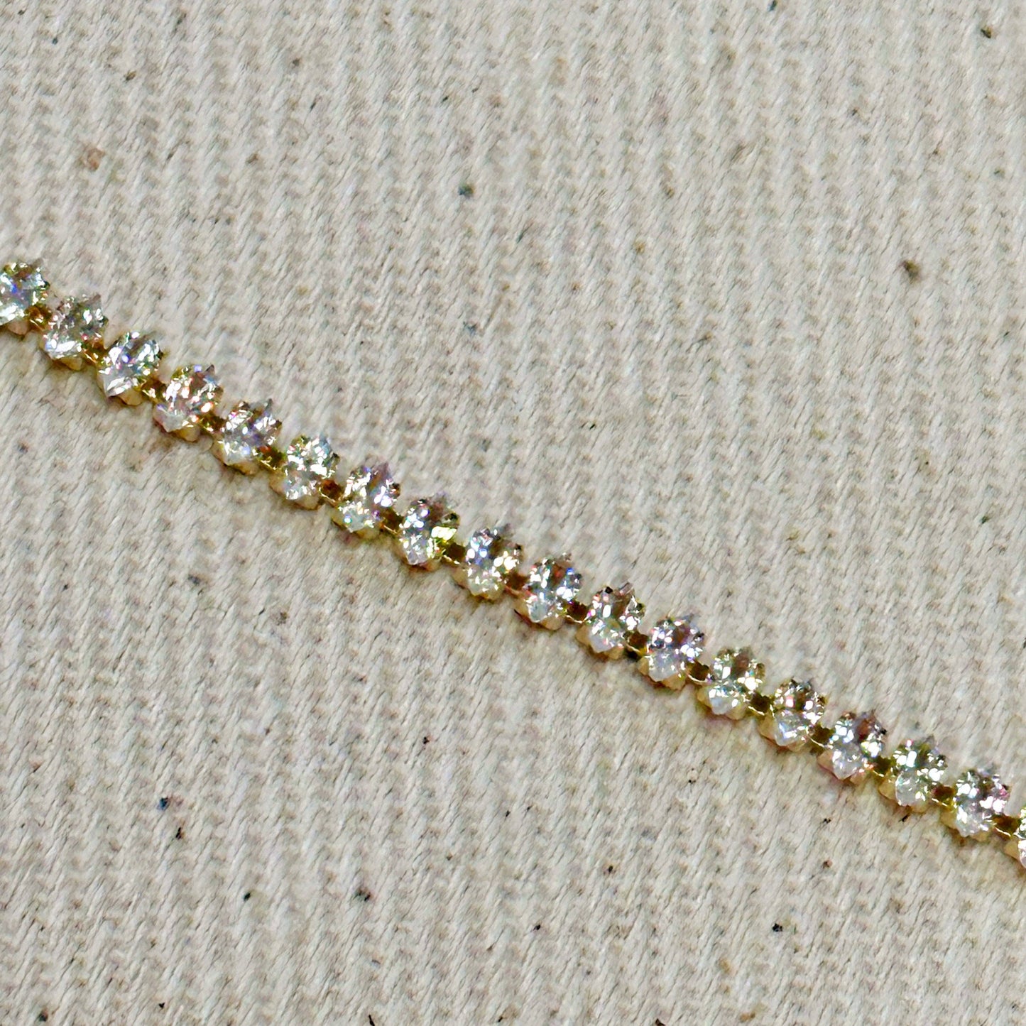 Collier de tennis Marquise rempli en or 18 carats