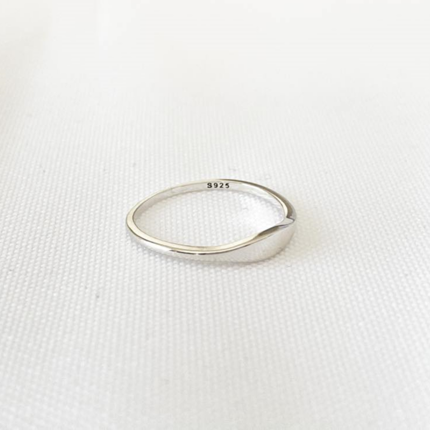 Bague minimaliste FLOW - Argent Sterling 925