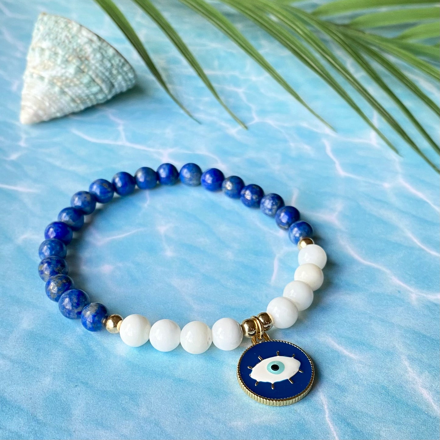 Lapis lazuli eye bracelet