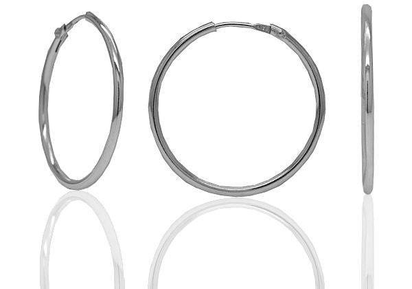 Créoles en argent sterling 30 mm