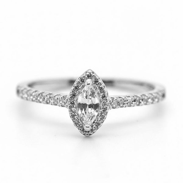 Bague argent Marquise