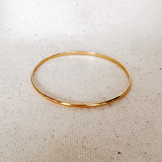 Bracelet jonc classique en or rempli 18 carats