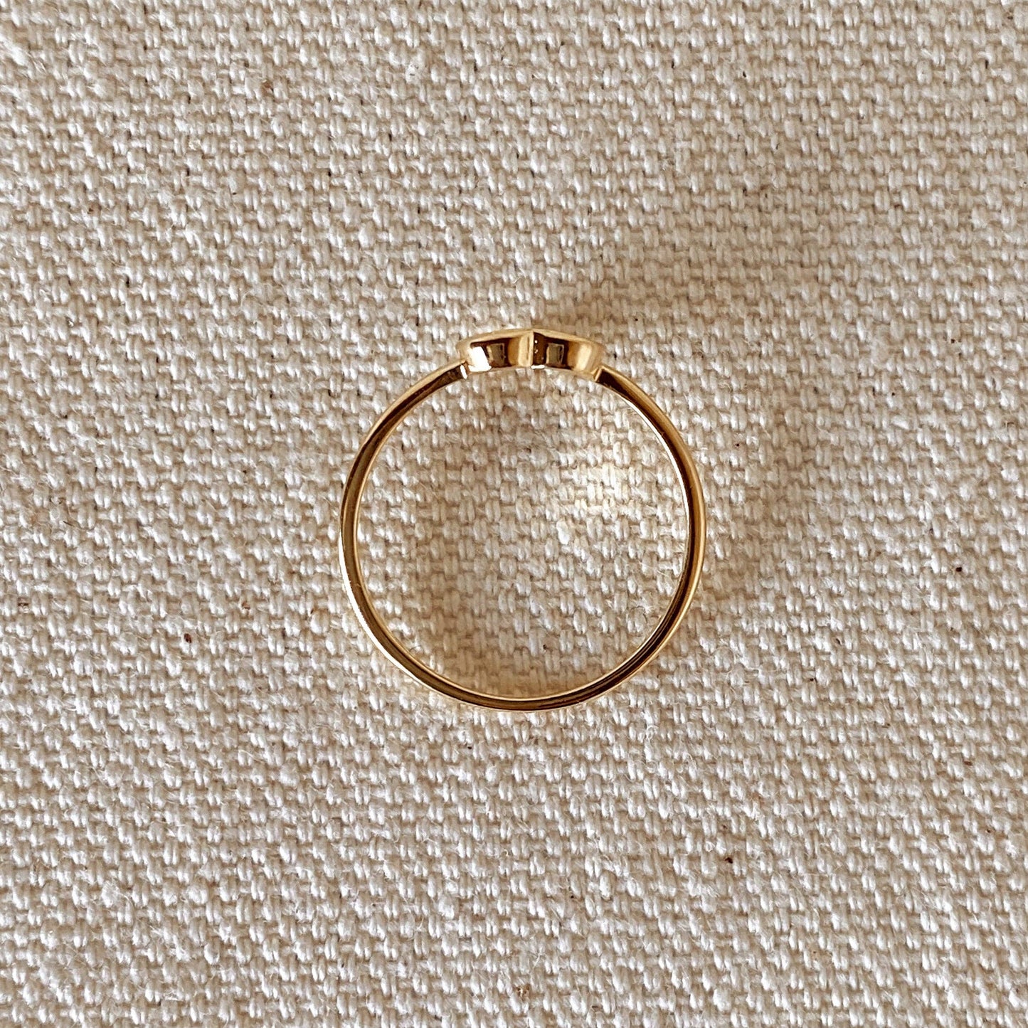 Bague cœur en zircone cubique remplie d'or 18 carats: 7