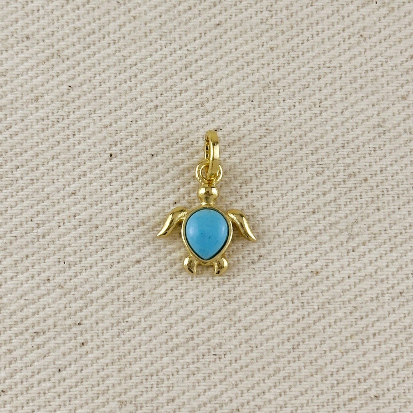 Breloque tortue de mer en or rempli