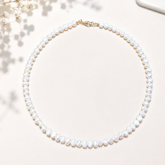 Collier perles d'eau douce keishi 5-6mm
