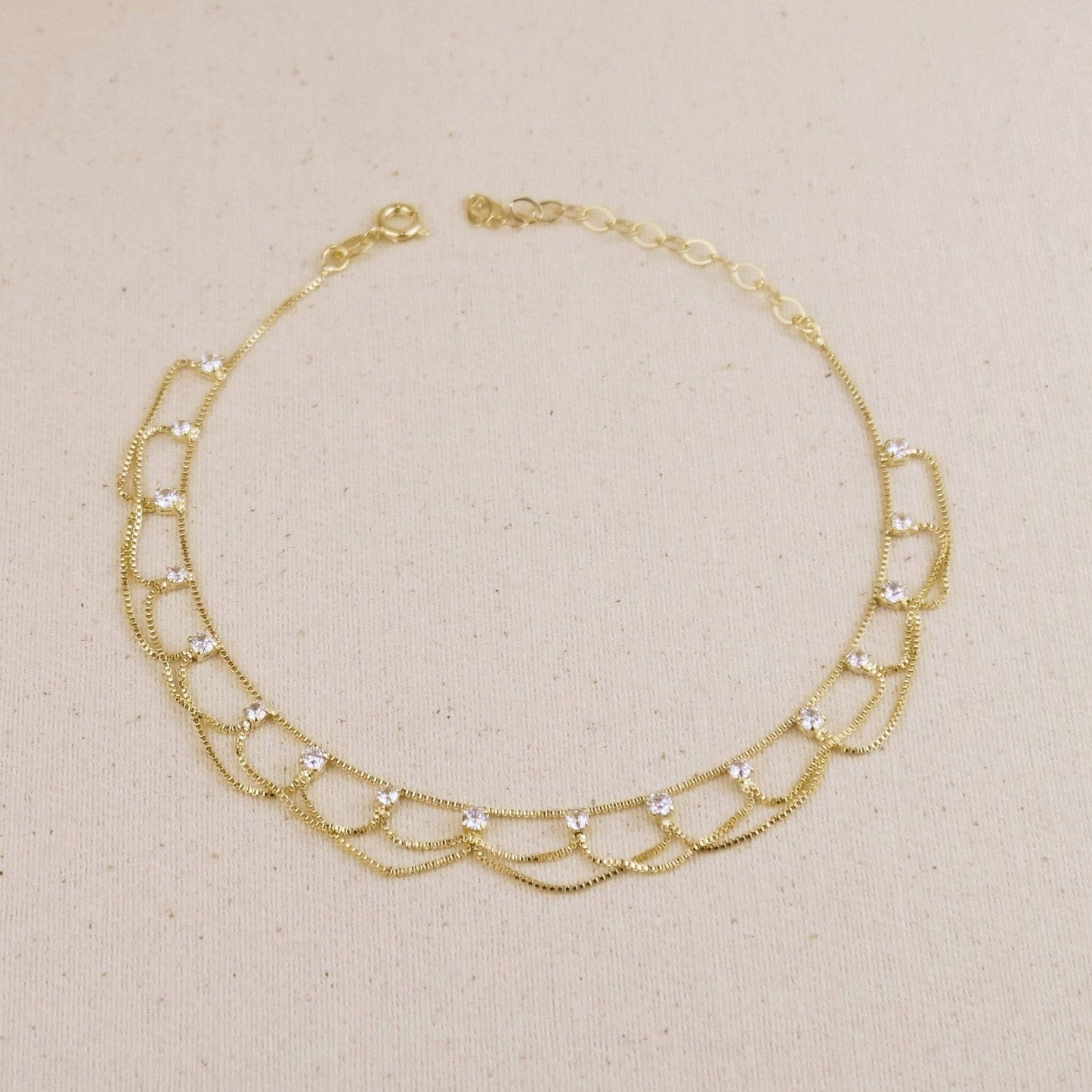 Chevillère Bali en or rempli 18 carats