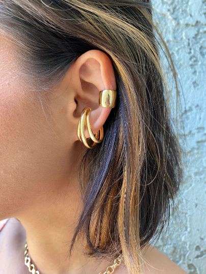 Bague d’oreille délicate à trois fils