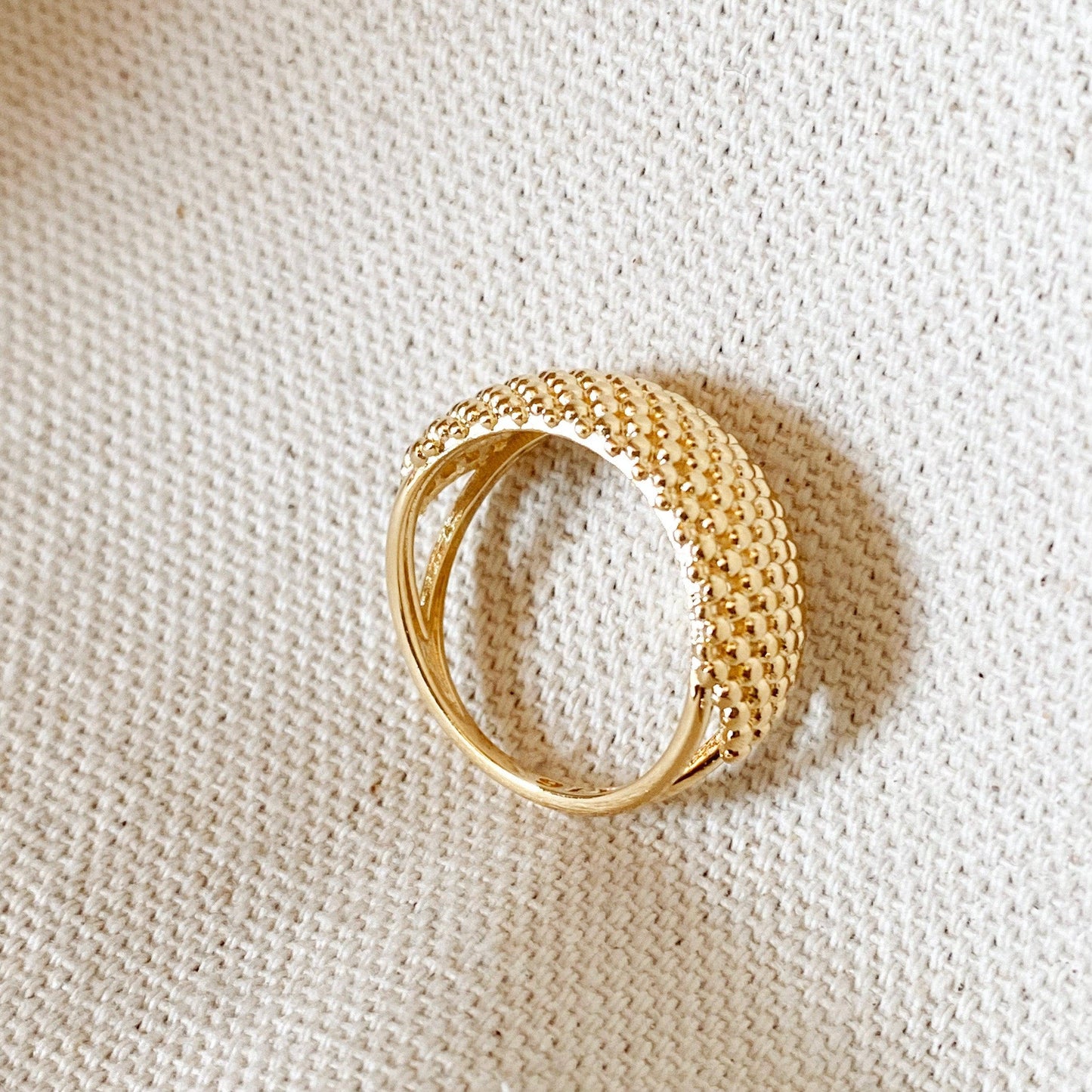 Bague en grappe de perles en or 18 carats