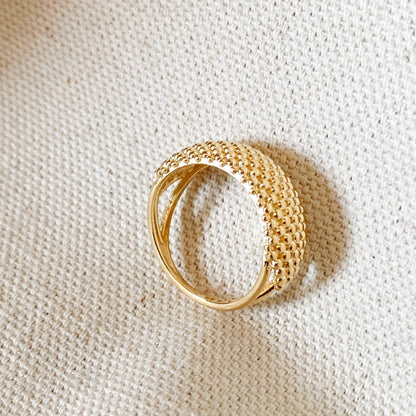 Bague en grappe de perles en or 18 carats