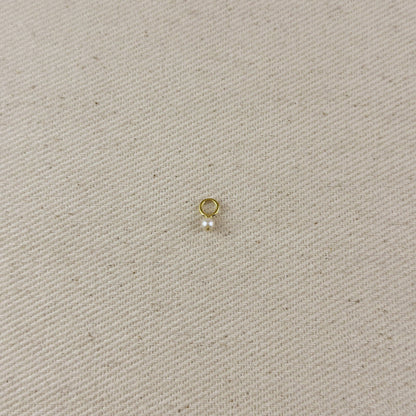 Breloque perle d'eau douce en or rempli 18 carats