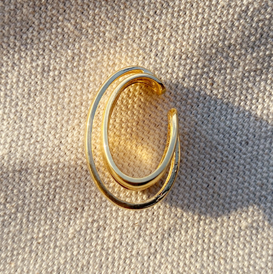 Bague d’oreille délicate à trois fils