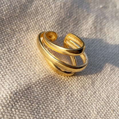 Bague d’oreille délicate à trois fils