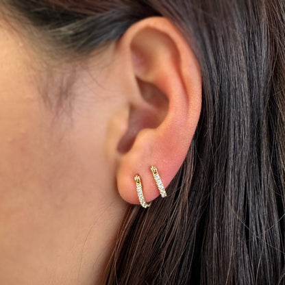 Boucles d'oreilles Mini CZ Clicker