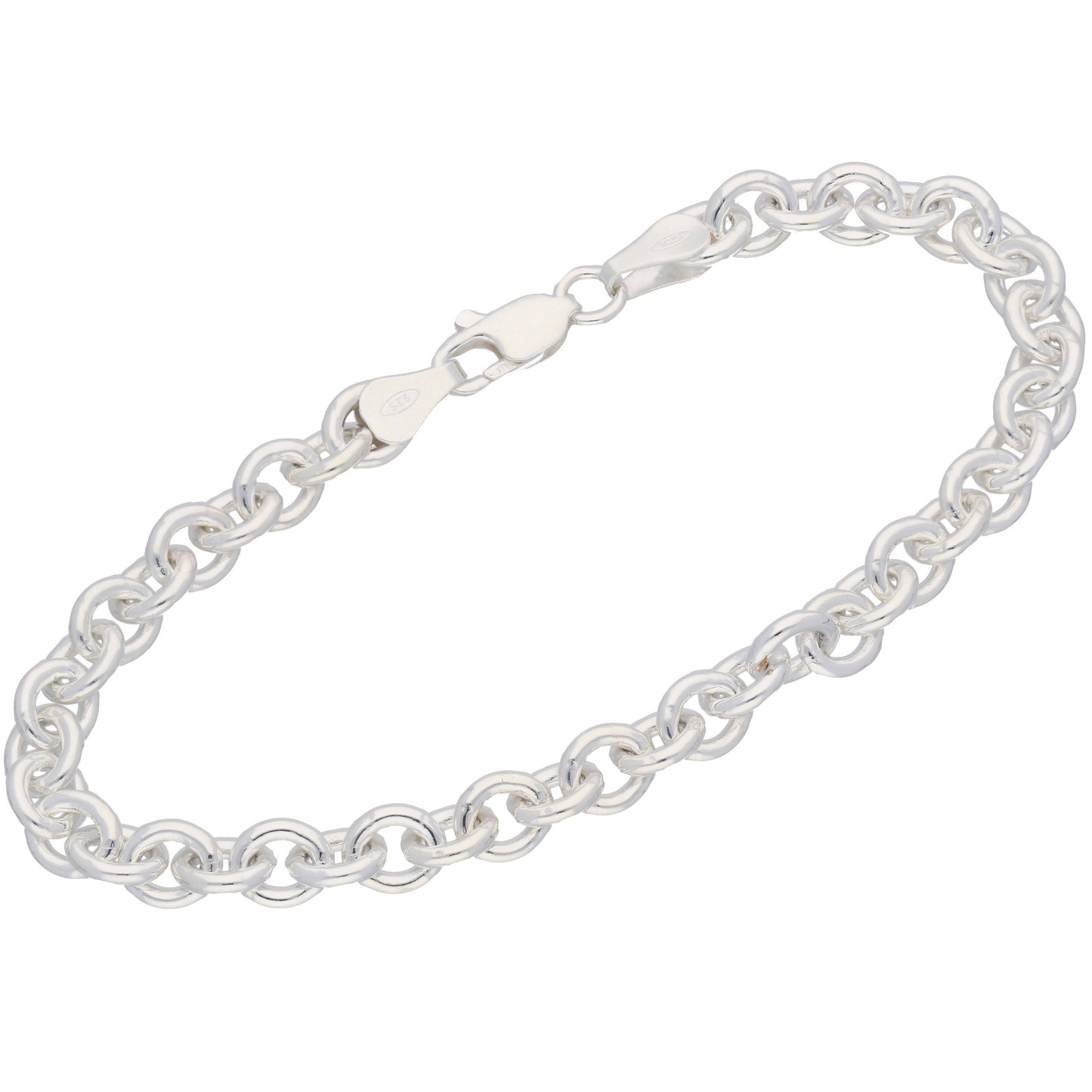 Bracelet à maillons torsadés, argent sterling.