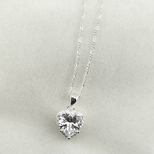 Collier pendentif coeur argent