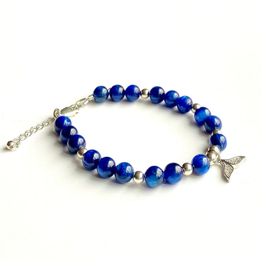 Bracelet cyanite bleue