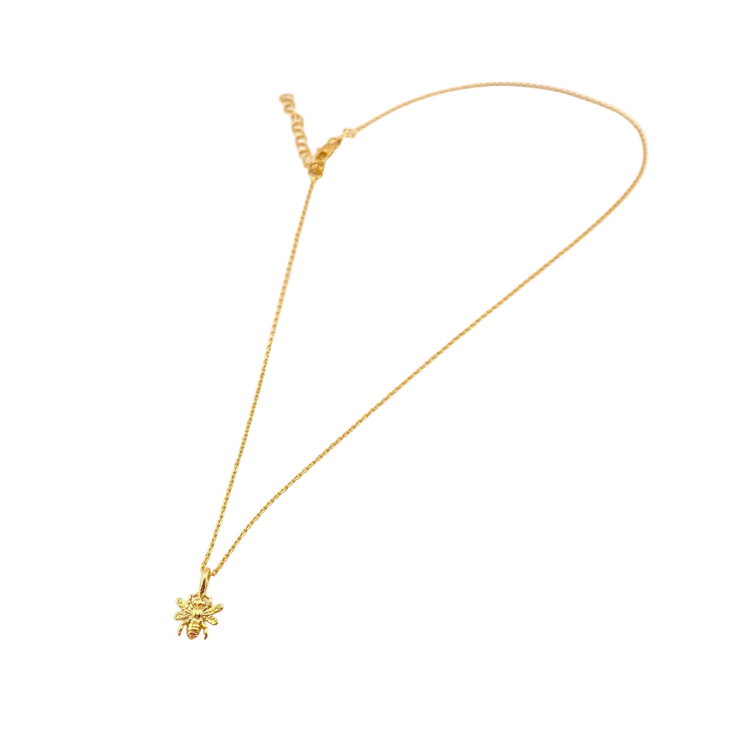 Collier Abeille Reine en Or rempli