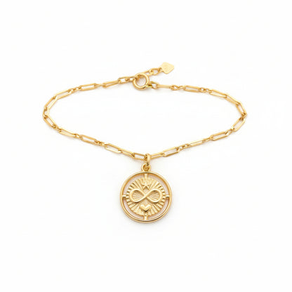 Collier avec breloque amour infini en or rempli 18 carats