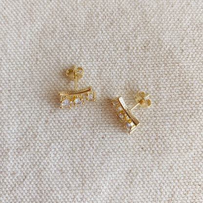 Boucles d'oreilles à tige or 18 carats