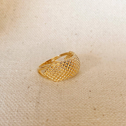 Bague en grappe de perles en or 18 carats