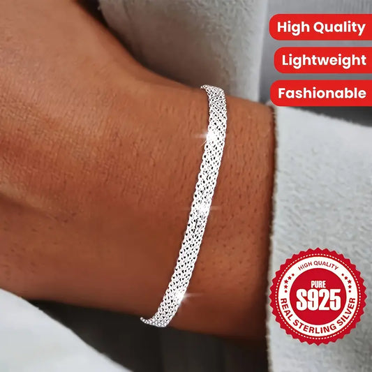 Bracelet argent cote de maille