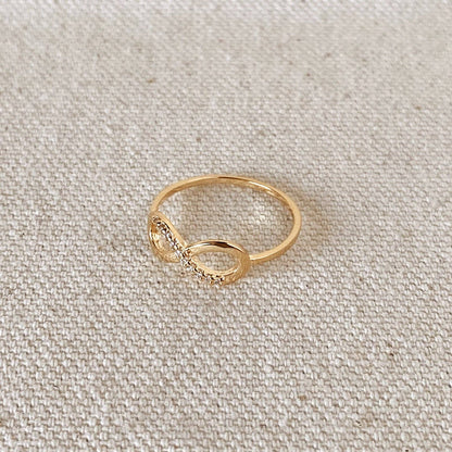 Bague Infinity en or rempli