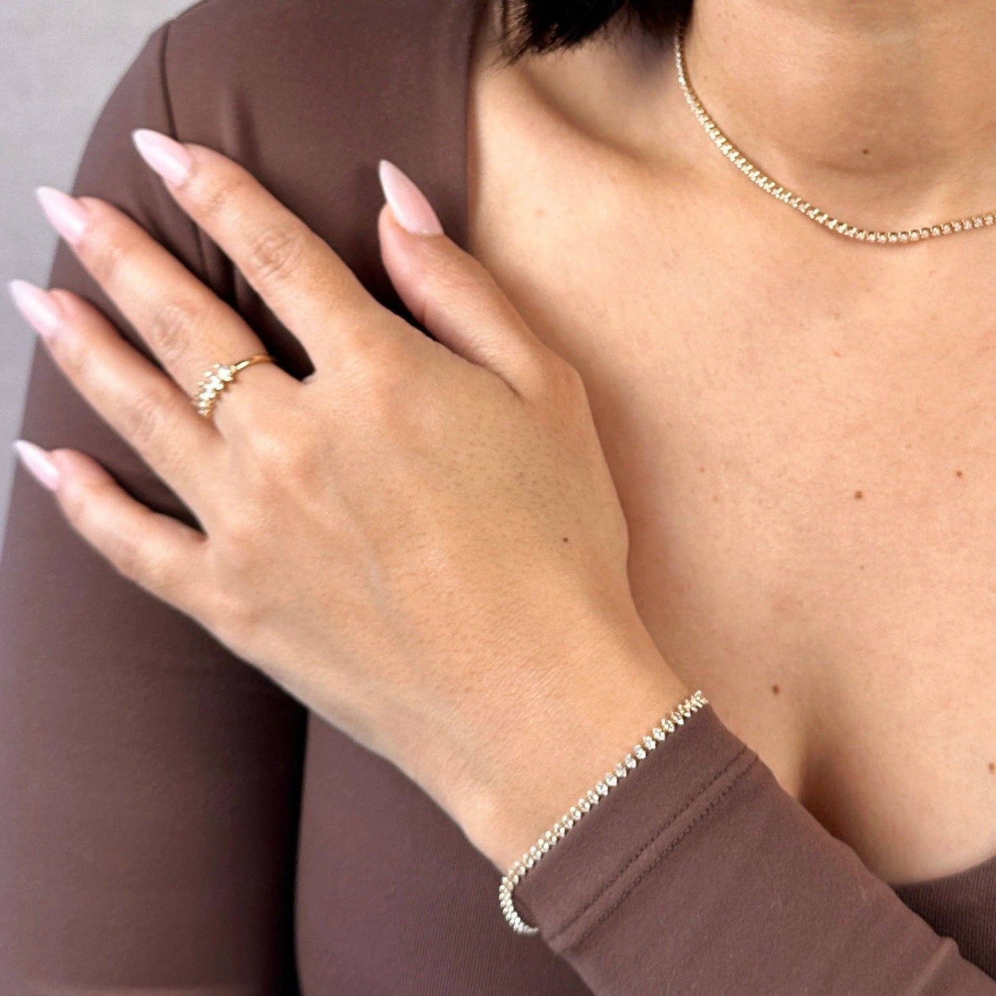 Bague Marquise CZ remplie en or 18 carats