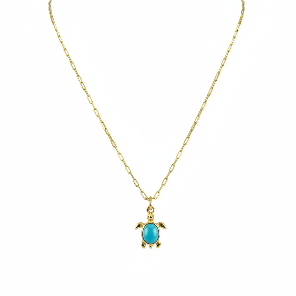 Breloque tortue de mer en or rempli