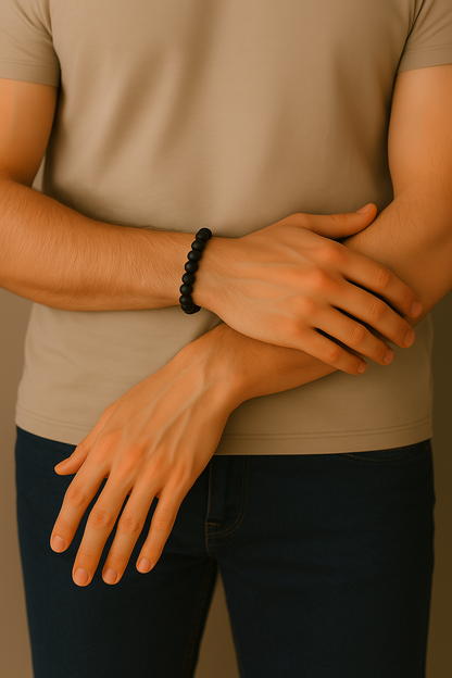 Bracelet onyx mat