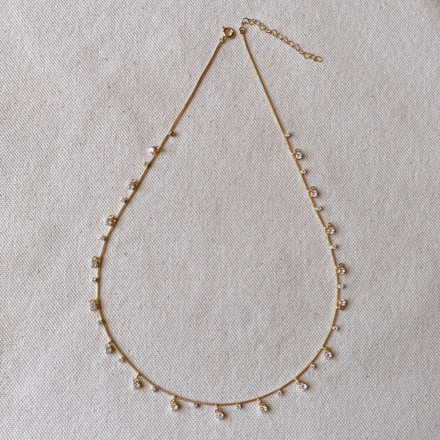 Collier étincelant en or 18 carats