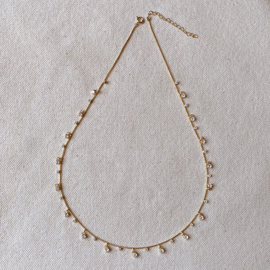 Collier étincelant en or 18 carats