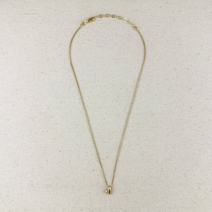 Collier avec chaîne en or et pendentif Cœur Irrégulier